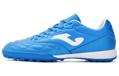 Joma Liga T1 Tf Turf Artificial Turf Synthetic Leather Slip Resistant Coverage Soccer Shoes Men's Blue White
