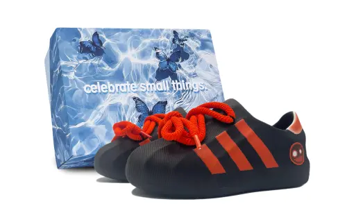 Adidas Originals AdiFOM Superstar Non slip Lightweight Low top Casual Shoes Unisex Black Orange