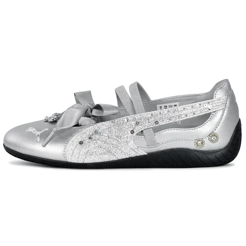 PUMA Speedcat Collection Lightweight Low top Casual Shoes Women's Silver White