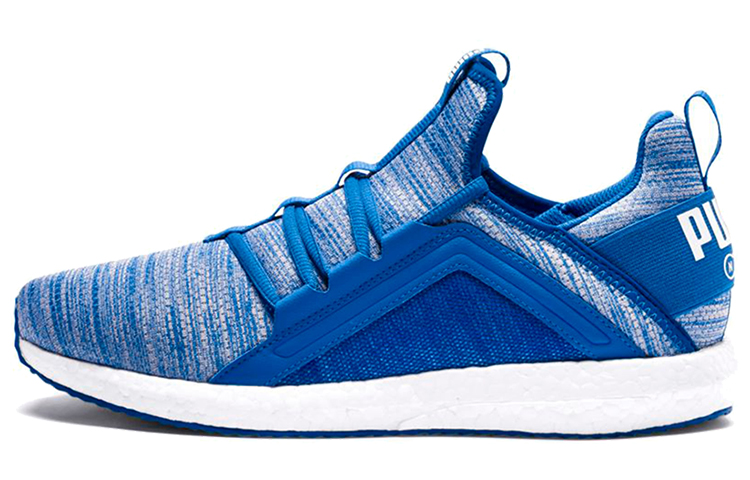 PUMA Mega Energy Heather Knit Low Running Shoes Blue/White