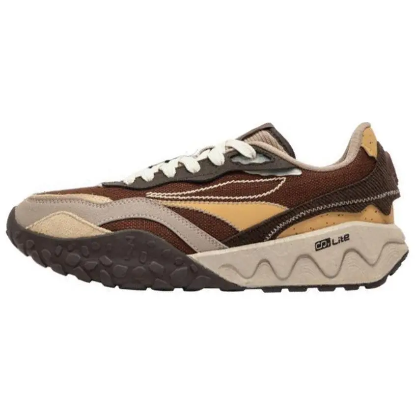 361° Crispy Cake 2 Slip Resistant Abrasion Resistant Low top Chunky Sneakers Men's Brown