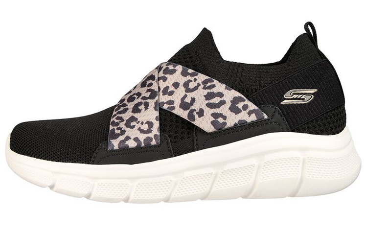 Skechers BOBS B FLEX Fabric Casual Shoes Women's Black White