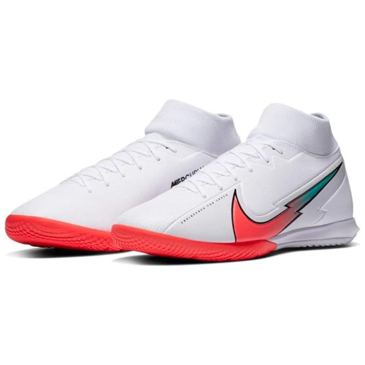 Nike Mercurial Superfly 7 Comfortable Slip Resistant Abrasion Resistant Soccer Shoes Men’s White Orange