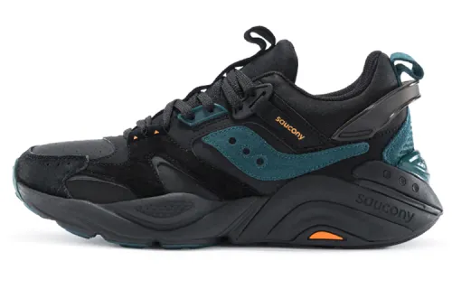Saucony Gram 9000 Winter Cushioning Slip Resistant Abrasion Resistant Breathable Low top Casual Shoes Men's Black Green