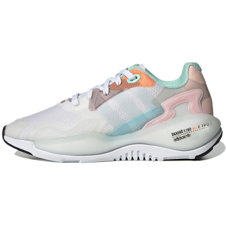 Женские кроссовки adidas originals ZX Alkyne (бело-сине-розовые) — фото 1