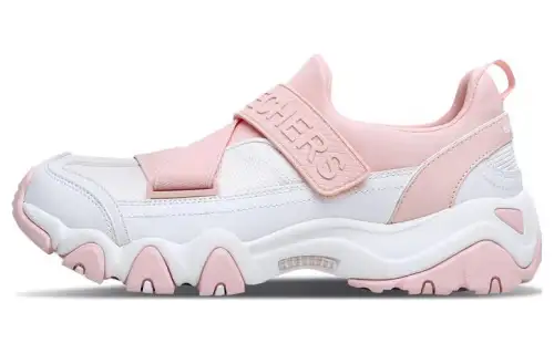 Skechers D'LITES 2.0 2.0 Mesh, Artificial Leather Low top Sports Casual Shoes Women's Light Pink
