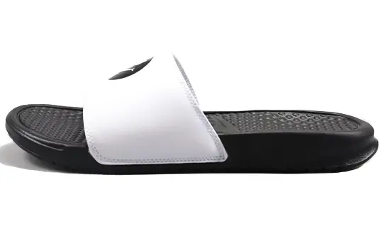 Nike Jdi Black White Smiling Face Slippers 'Black White'