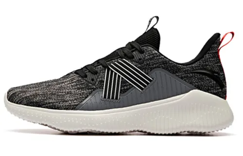 ANTA Casual Shoes Men's Low Top Black/Cool Gray/Ivory White