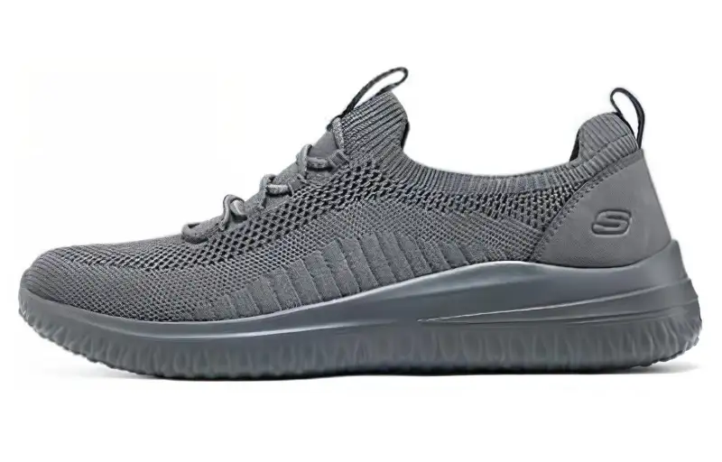 Skechers Fabric Cushioning, Wear Resistant Low top Casual Shoes Men's Charcoal Gray