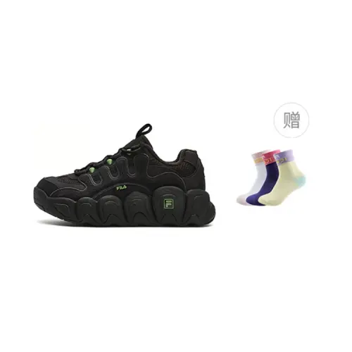 FILA Croissant Chunky Sneakers 'Black' Women's