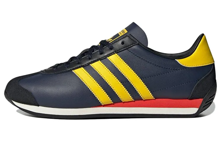 Adidas Originals COUNTRY OG Abrasion Resistant Abrasion Resistant Low top Casual Shoes Men's Blue Yellow