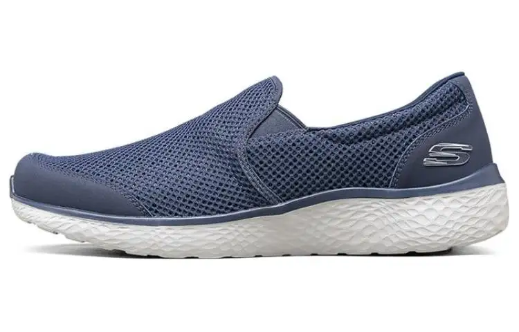 Skechers Modern Cool Textile, Synthetic Leather, Mesh Sports Low top Casual Shoes Men's Blue
