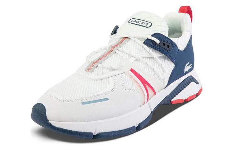 LACOSTE Low top Casual Shoes Men's White Blue
