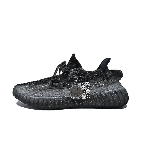 Adidas Originals Yeezy Boost 350 V2 Xingji Cross Abrasion Resistant Breathable Low top Casual Shoes Unisex Black