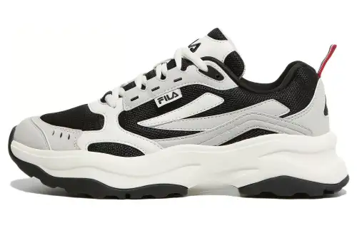 FILA Wood Block Mesh, Textile Abrasion Resistant Breathable Abrasion Resistant Breathable Low top Casual Shoes Unisex
