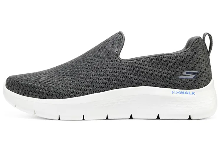 Skechers Go Walk Flex Cushioning Abrasion Resistant Breathable Low top Casual Shoes Men's Gray Blue