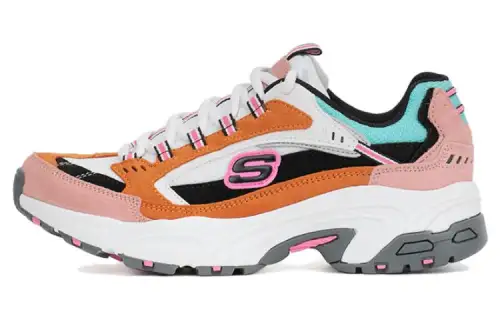 Skechers Sugarcanes Low top Sports Casual Shoes Women's Orange White