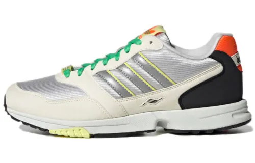 Adidas Originals ZX 10000 Slip Resistant Abrasion Resistant Low top Casual Shoes Unisex Silver Gray