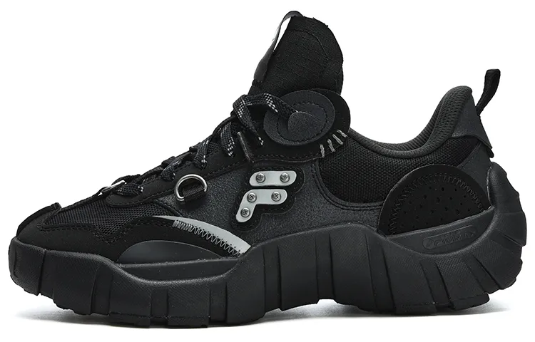 FILA FUSION Bone Sneakers 'Black Grey' Women's