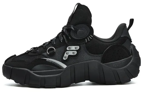 FILA FUSION Bone Sneakers 'Black Grey' Women's