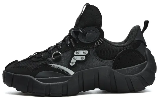 FILA FUSION Bone Sneakers 'Black Grey' Women's