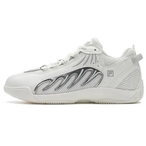 FILA ADE2025 Breathable Lightweight Low top Casual Shoes Women's White Silver
