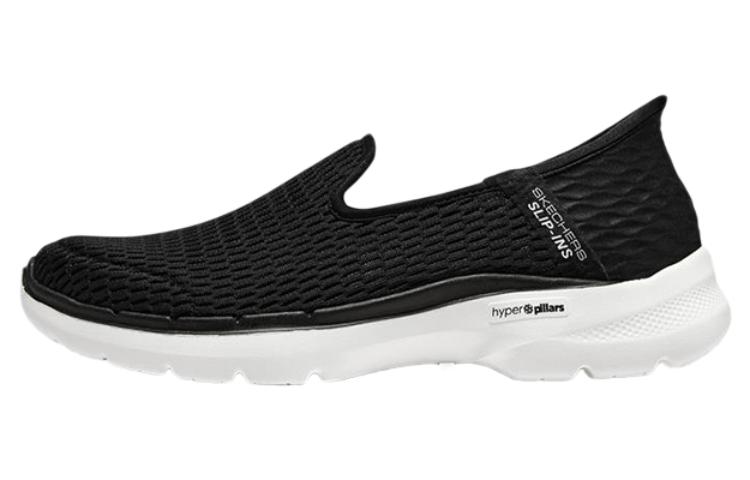 Skechers Skechers Go Walk 6 Slip-Ins Flash Technology Mesh Sports Low-top Lifestyle Shoes Women's Black
