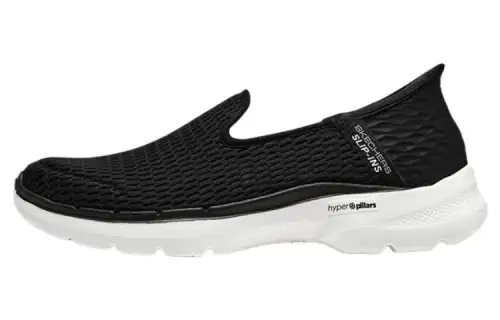 Skechers Go Walk 6 Shoes 'Black White' Women's
