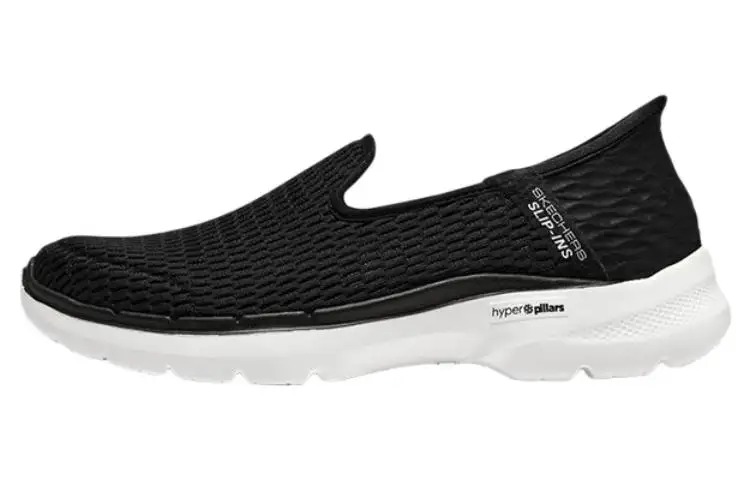 Skechers Go Walk 6 Shoes 'Black White' Women's