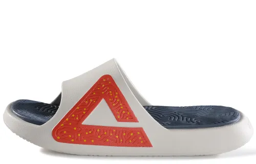 PEAK Tai Ji1.0 Slide Slippers Men's Ecru Colorful Blue