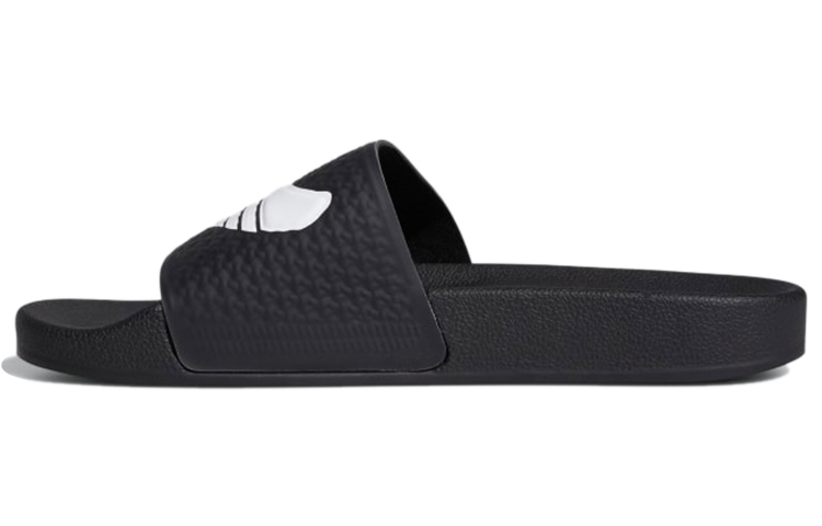 Шлепанцы adidas originals Shmoofoil Slides (черно-белые) — фото 1