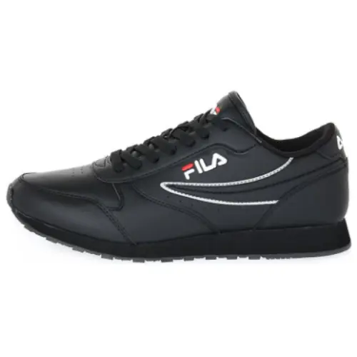 FILA Orbit Cushioning Abrasion Resistant Cushioning, Wear Resistant Low top Casual Shoes Women's Black