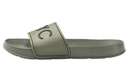 New Era Nyc Slide Slippers Men's Olive Green