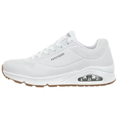 Skechers Uno Synthetic Leather Low top Casual Shoes Men's White