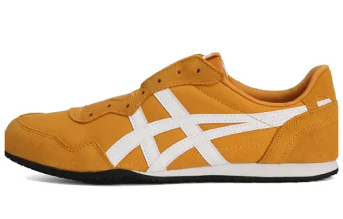 Onitsuka Tiger Serrano Wear resistant And Lightweight Low top Casual Shoes Unisex Ginger Yellow