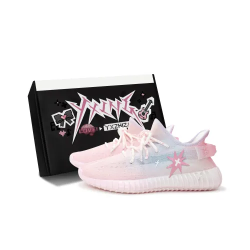 Adidas Originals Yeezy Boost 350 V2 Breathable And Wear resistant Low top Casual Shoes Unisex Ice Pink Blue