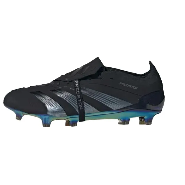 Adidas PREDATOR ELITE Slip Resistant Soccer Shoes Unisex Black Blue