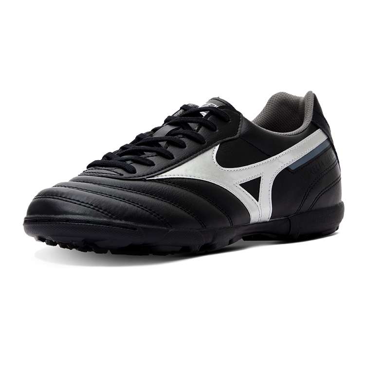 Mizuno MORELIA 2 Slip Resistant And Abrasion Resistant Coverage Soccer Shoes Men’s Black Silver
