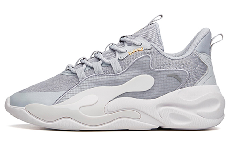 Anta Chaobai 1.0 Cushioning Slip Resistant Abrasion Resistant Low top 2869644 Men's Gray