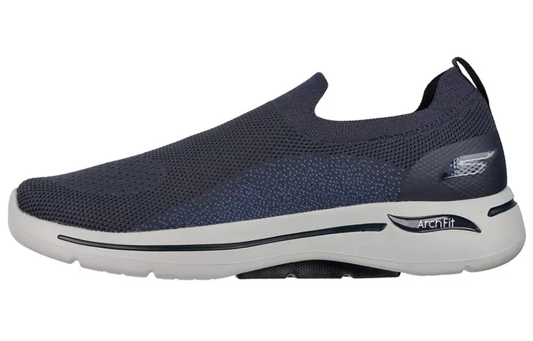 Skechers Go Walk Arch Fit Seltos Fabric Low top Casual Shoes Men's Marine Blue