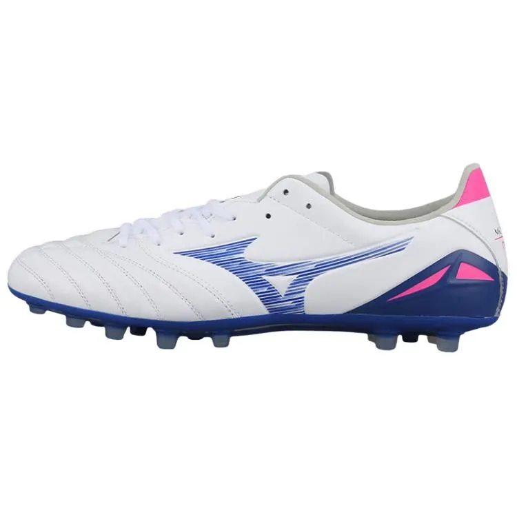 Mizuno Morelia Neo 4 Slip Resistant, Abrasion Resistant, Breathable Soccer Shoes Unisex White Blue