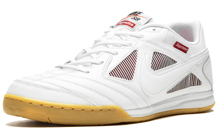 Кеды Nike × Supreme OG SB Gato White IC/IN (белые) — Белый — фото 2