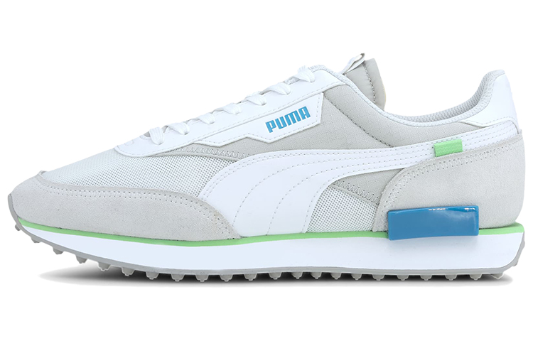 PUMA Future Rider Casual Shoes Unisex Low Top Light Gray/White
