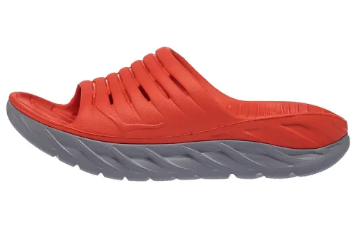 HOKA ONE ONE Slide Slippers Men's Gray/Red