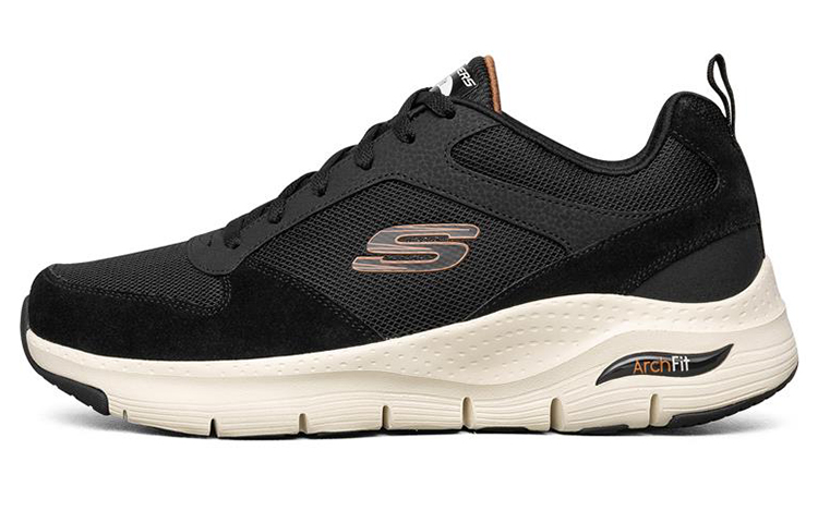 Мужские кроссовки Skechers Arch Fit (черные) — фото 1