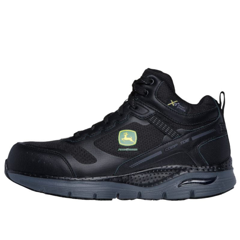 John Deere x Skechers Work High top Casual Shoes Men's Black