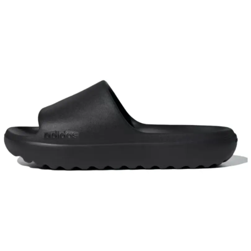 Adidas Adilette Lumia Trendy Rubber Slide Slippers Unisex Black