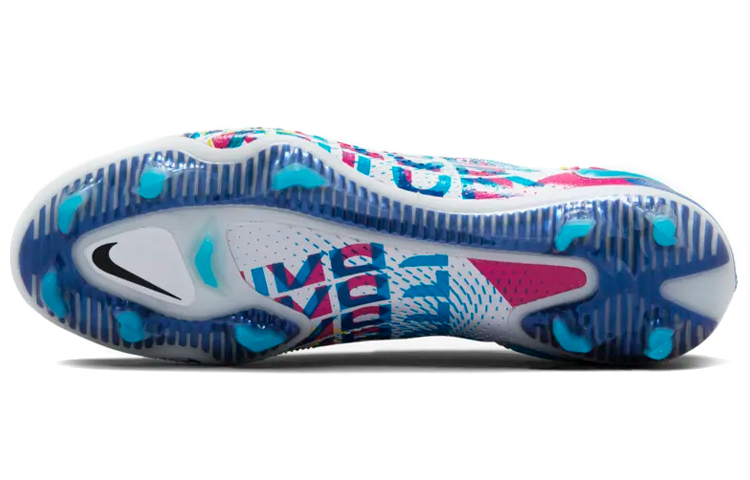 Бутсы Nike Phantom GT Elite 3D FG (синий / розовый) — фото 6