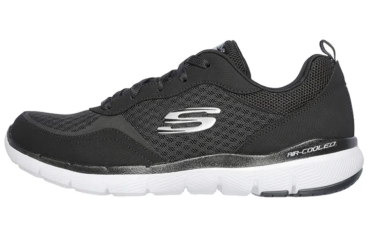 Skechers Flex Appeal 3.0 Casual Shoes Women's Low Top Black/White