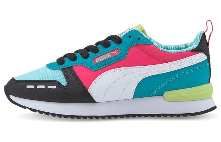 PUMA R78 Neon Casual Shoes Men's Low Top Blue/Black/Red/Blue/White